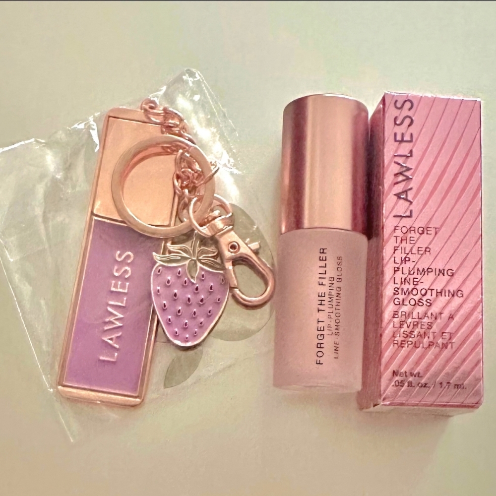 LAWLESS Forget the Filler Line Smoothing Lip Plumping Gloss Mini & Keychain